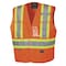 Pioneer Safety Vest, Tear-Away, Hi-Vis Orange, 45XL V1020951U-4/5XL - alternate 1